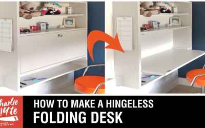How to Make a Folding Desk - With No Hinges!