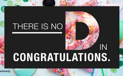 Congradulations or Congratulationsâ€”Which Is Right?