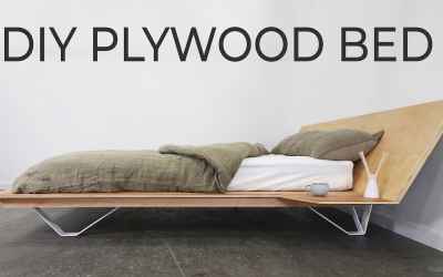 Strong DIY Plywood Bed | Requires just 4 basic power tools