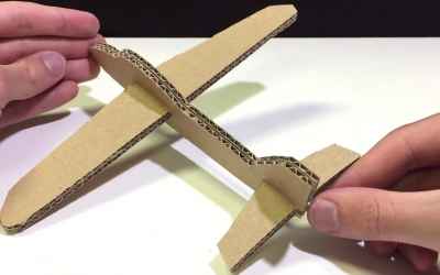How to Make a Cardboard AirPlane Toy that Flies