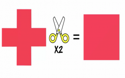 Turn a Cross into a Square in Two Cuts – Can You do It?
