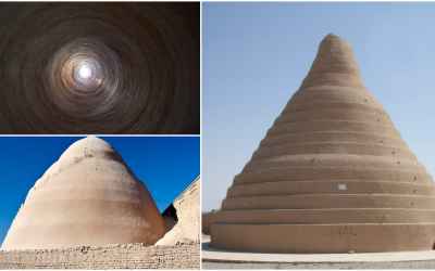 Ancient engineers developed a type of wind and water-cooled ice house.