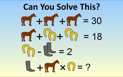 The Horse Horseshoe Boots Viral Algebra Problem - The Correct Answer Explained