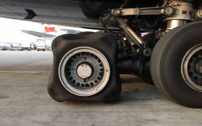 Square Tire From British Airways Plane Baffles Experts