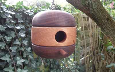 Bird house - DIY Wood turning of retro style birdhouse
