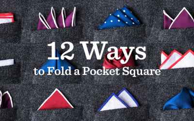 12 Ways To Fold A Pocket Square | Handkerchief for Jacket Chest Pocket