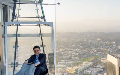 Glass Skyslide opens at the top of LA