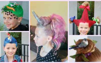 DIY Wacky Hairstyle Tutorials For Crazy Hair Day!